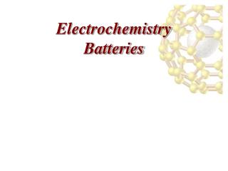 Electrochemistry Batteries