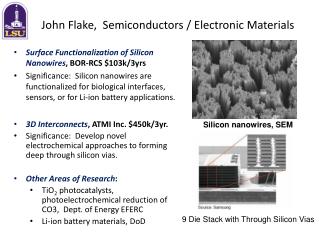 John Flake, Semiconductors / Electronic Materials