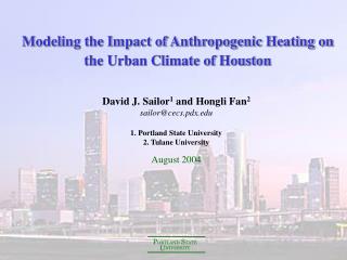 Modeling the Impact of Anthropogenic Heating on the Urban Climate of Houston