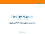Sales POV Service Matrix