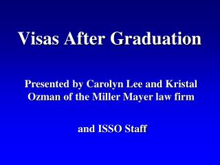 Visas After Graduation