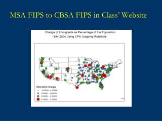 MSA FIPS to CBSA FIPS in Class’ Website