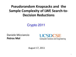 Pseudorandom Knapsacks and the Sample Complexity of LWE Search-to-Decision Reductions