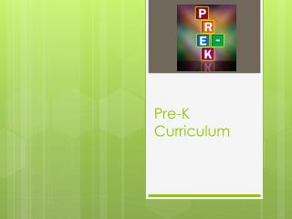 Pre-K Curriculum