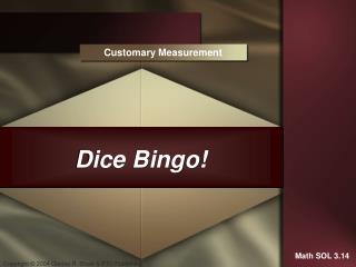 Dice Bingo!