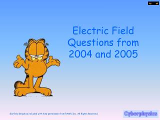 Electric Field Questions from 2004 and 2005