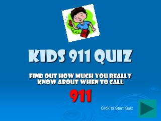 Kids 911 Quiz