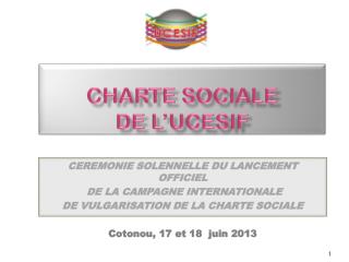 Charte sociale de l’UCESIF