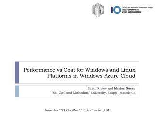 Performance vs Cost for Windows and Linux Platforms in Windows Azure Cloud