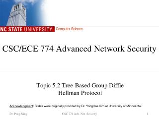 CSC/ECE 774 Advanced Network Security