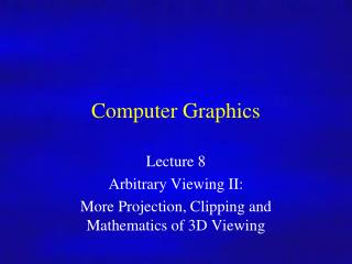 Computer Graphics