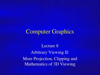 Computer Graphics