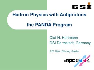 Hadron Physics with Antiprotons – the PANDA Program