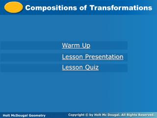 Compositions of Transformations