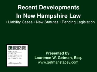 Recent Developments In New Hampshire Law