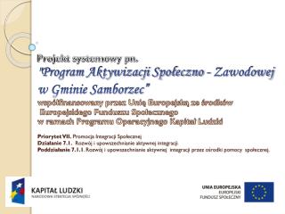 Okres  realizacji  projektu: 01.02.2013 - 31.12.2013.