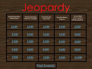 Jeopardy