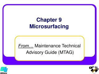 Chapter 9 Microsurfacing