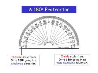 A 180 o Protractor