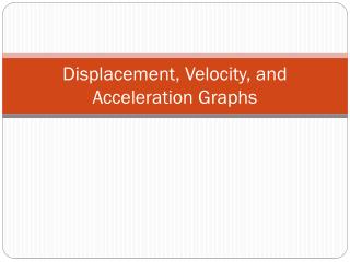 Displacement, Velocity, and Acceleration Graphs