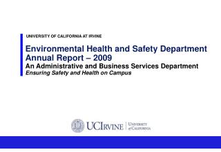 Environmental Health and Safety Department Annual Report – 2009