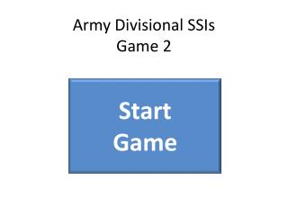 Army Divisional SSIs Game 2