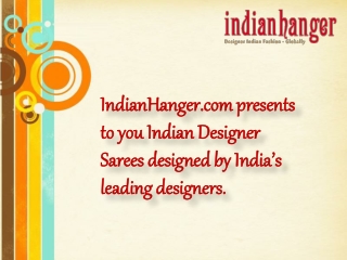 Buy Sarees online from Indian Hanger