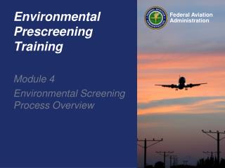 Environmental Prescreening Training