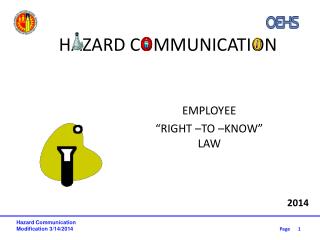 HAZARD COMMUNICATION