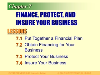 FINANCE, PROTECT, AND INSURE YOUR BUSINESS