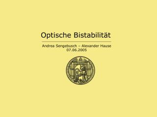 Optische Bistabilität