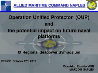 ALLIED MARITIME COMMAND NAPLES