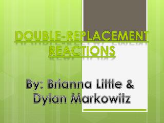 Double-Replacement Reactions