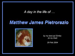 Matthew James Pietrorazio