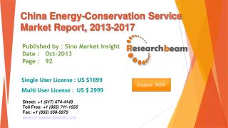 China Energy-Conservation Service Market Size 2013-2017