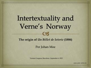 Intertextuality and Verne’s Norway