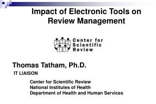 Impact of Electronic Tools on Review Management