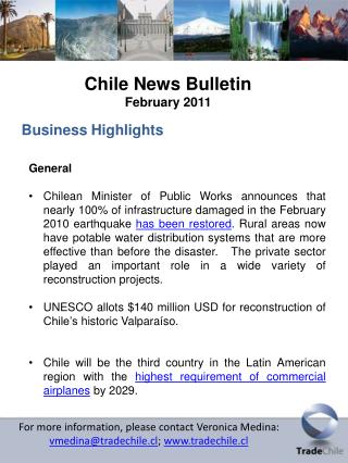 Chile News Bulletin February 2011