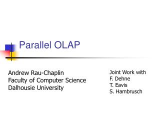 Parallel OLAP