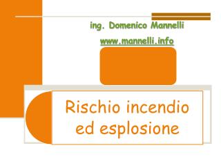 ing. Domenico Mannelli mannelli