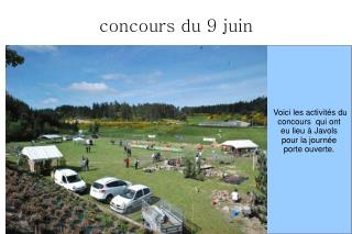 concours du 9 juin