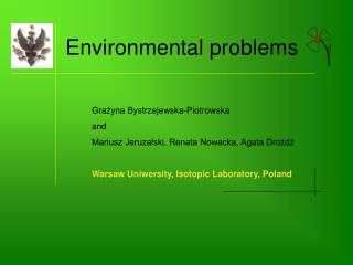 Environmental problems