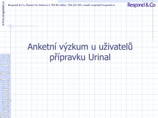 Anketní výzkum u uživatelů přípravku Urinal