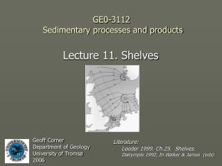 GE0-3112 Sedimentary processes and products