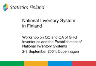 National Inventory System in Finland