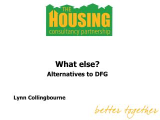 What else? Alternatives to DFG Lynn Collingbourne