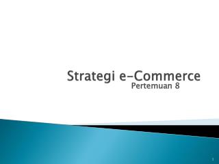 Strategi e-Commerce