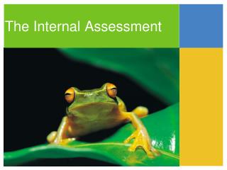 The Internal Assessment