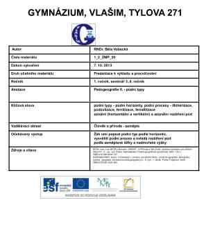 GYMNÁZIUM, VLAŠIM, TYLOVA 271