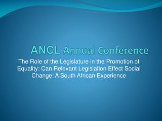 ANCL Annual Conference